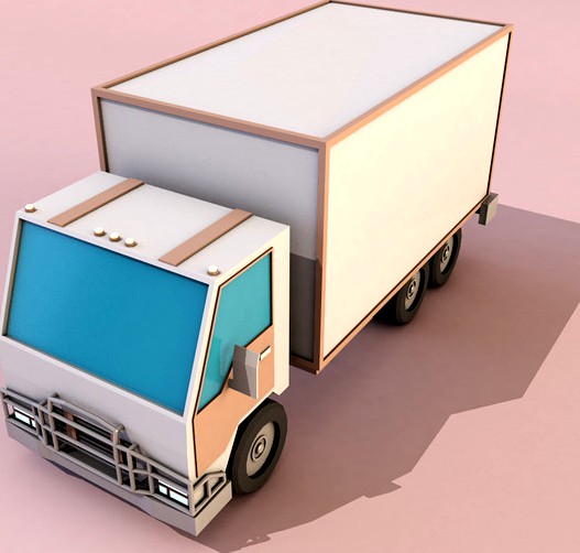 Low poly truck