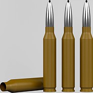 High-Poly 9mm Hunting Rifle Shell