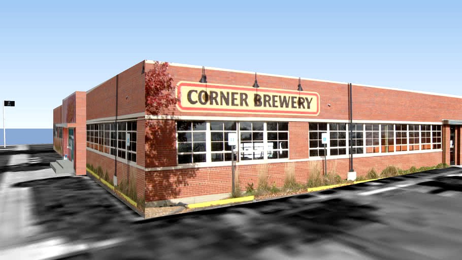 Corner Brewery 3d model