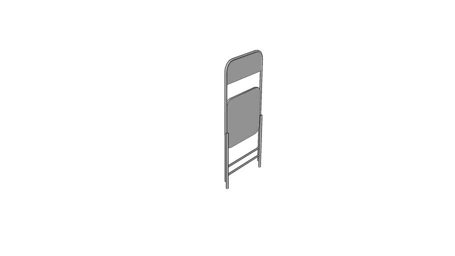 Folded folding chair