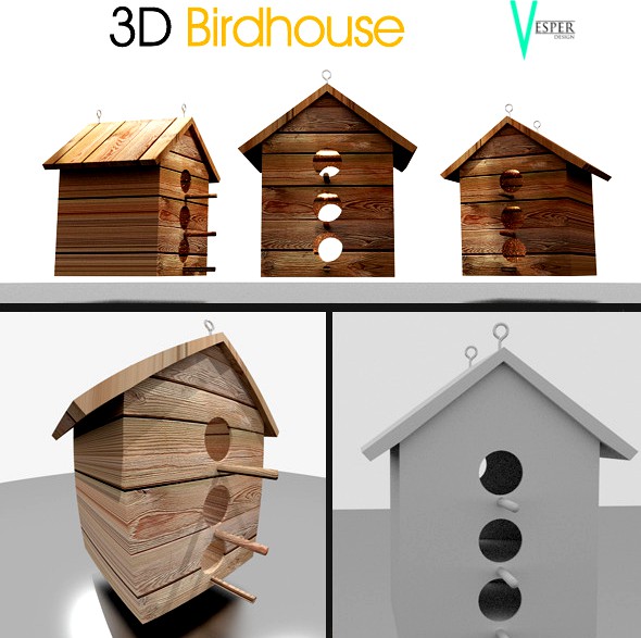 3 floor Bird house