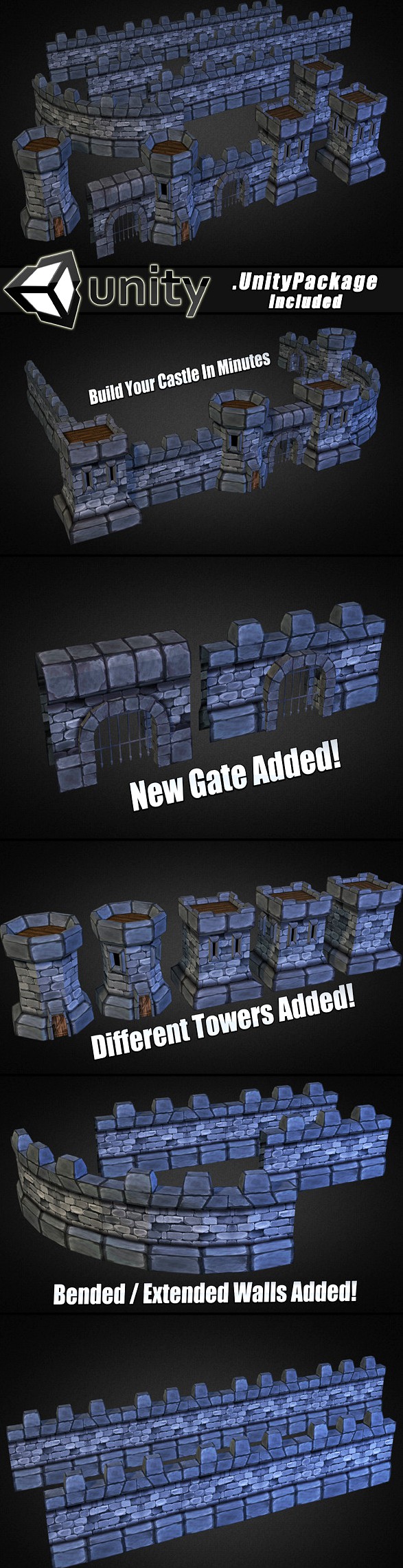 Medieval Stone Castle Pack