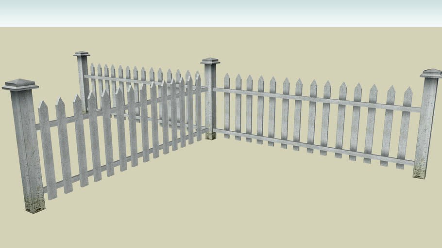 White Picket Fence 01-02 - iClone City Elements