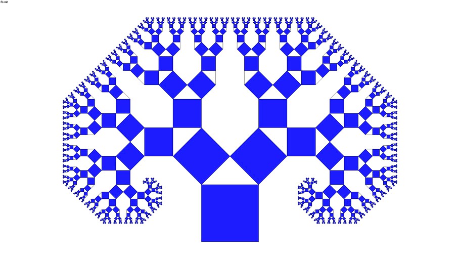 Pythagoras tree fractal