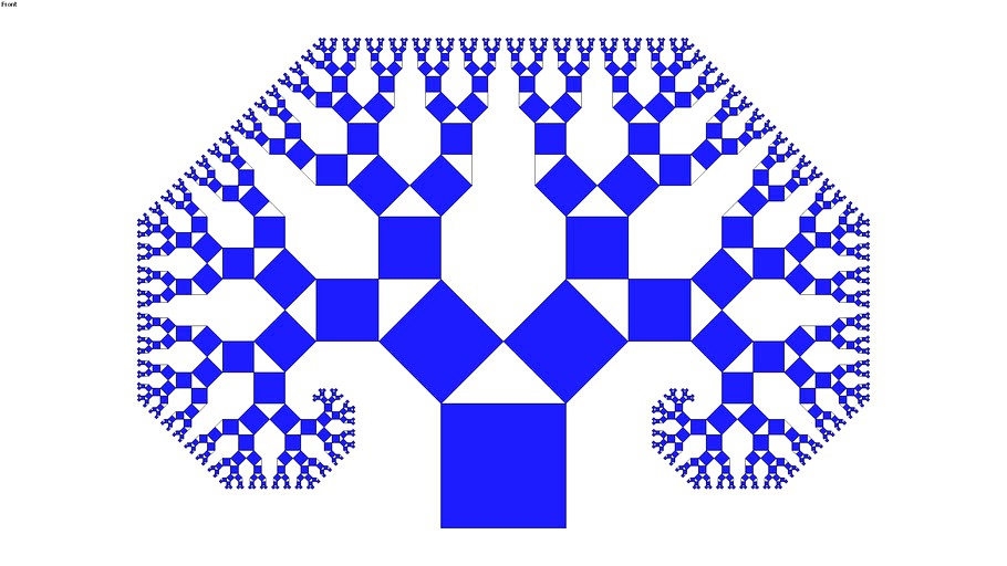 Pythagoras tree fractal