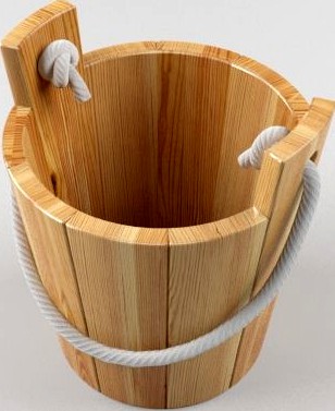 Wooden bucket