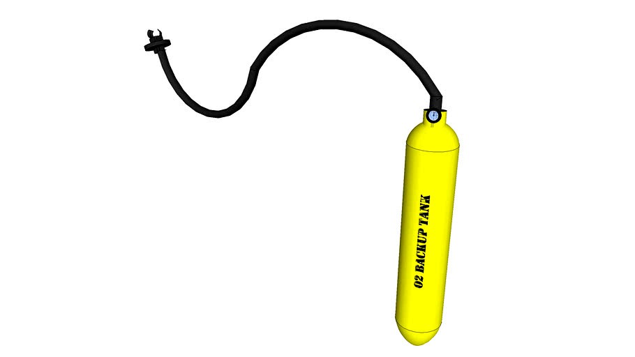 Decompression oxygen bottle