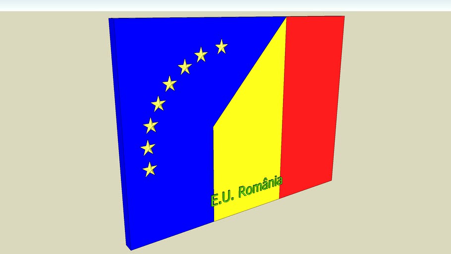 E.U. România drapel, E.U. România flag (project)