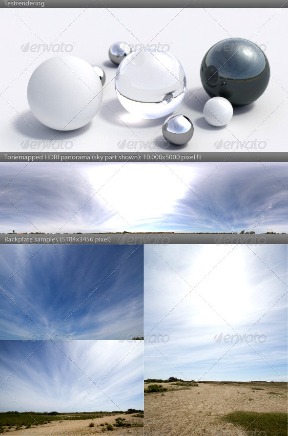 HDRI spherical panorama -1125- sunny sky / clouds