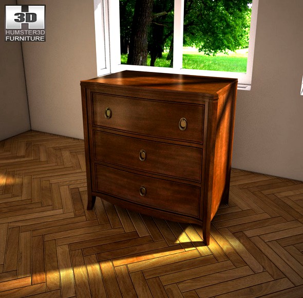 Ashley Ashlyn Nightstand - 3D model.