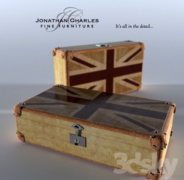 Rectangular casket Union Jack