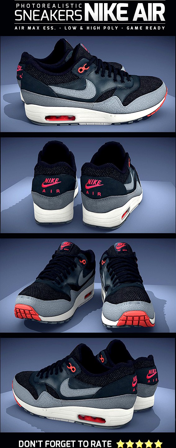 Sneakers Nike Air Max - Photorealistic