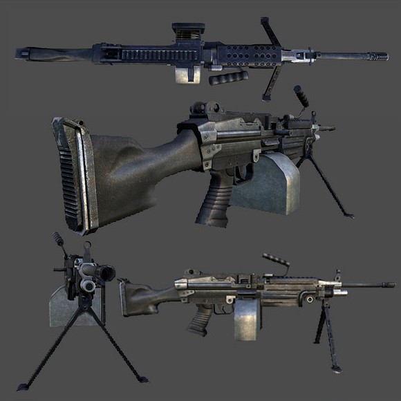 M249 Light Machine Gun, (SAW)