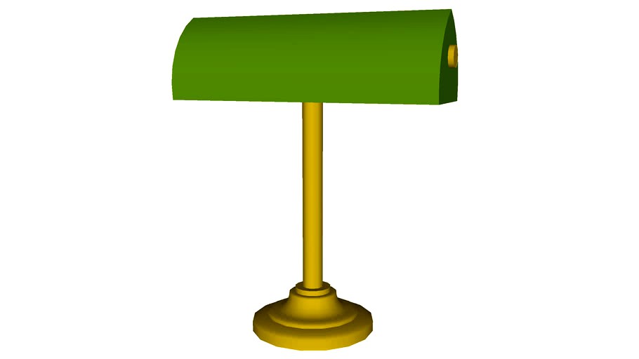 Desk lamp library green