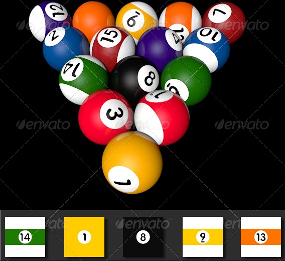 Pool Balls Textures