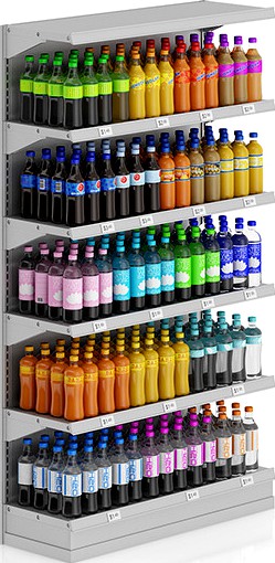 Market Shelf - Bottled drinks 2