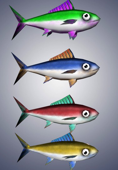 Low Poly Tuna Fish