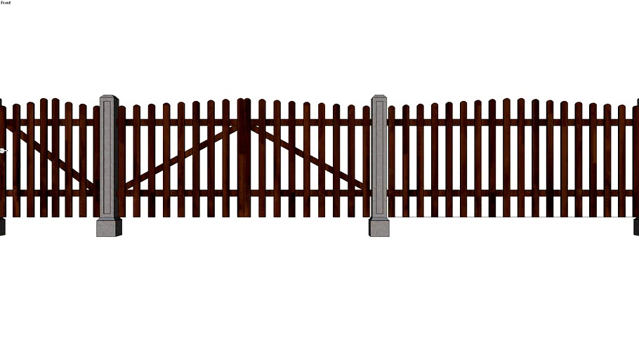 A wooden fence 1.