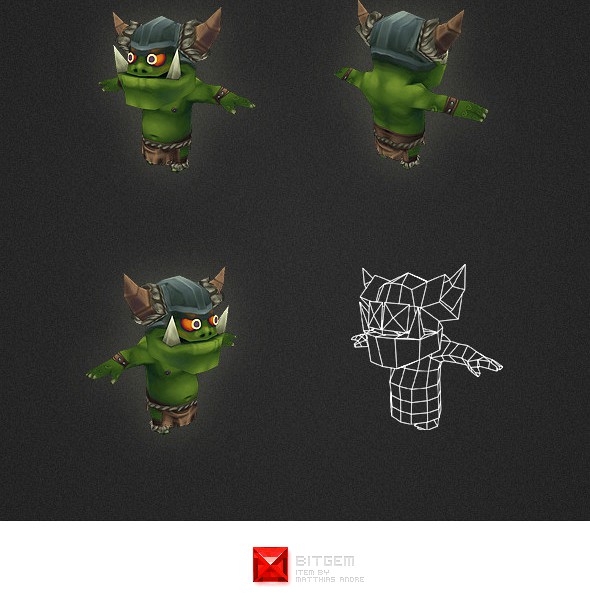 Low Poly Orc Worker