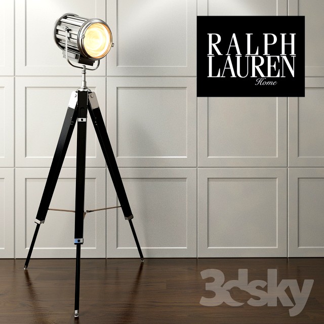 floor lamp Ralph Lauren MONTAUK SEARCH LIGHT FLOOR LAMP IN EBONY