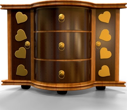 Corner Cabinet Drawer and Base Mesh