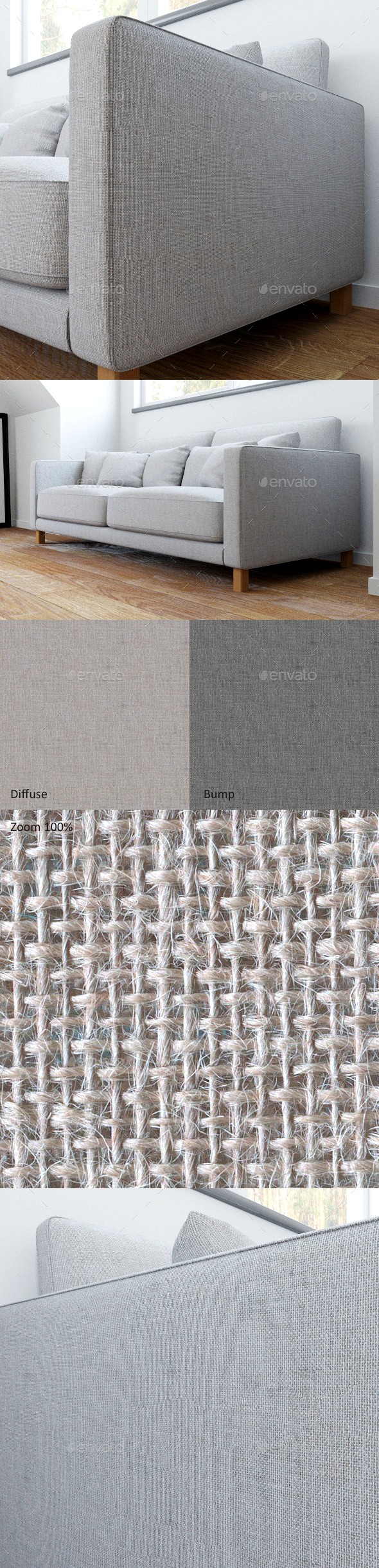 Sofa linen seamless texture