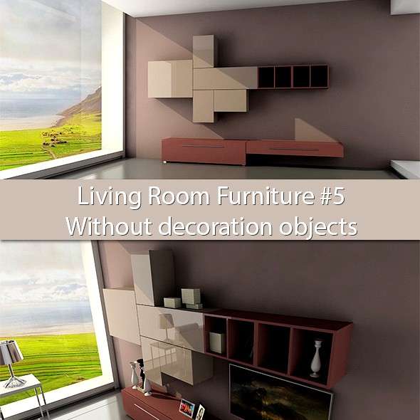 Living Room Furniture #5 (Without deco objects)