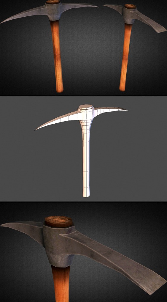 Pickaxe Low Poly