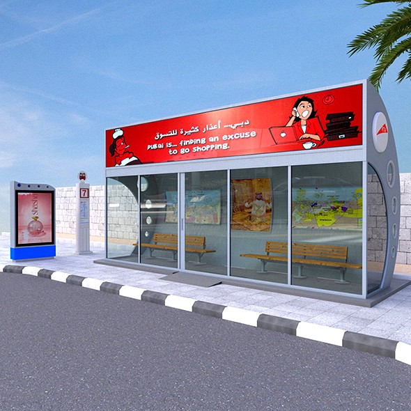 Dubai Bus Stop