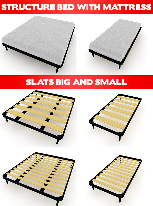 Bed Mattress and Slats