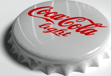 Cola Light Bottle Tin Cap