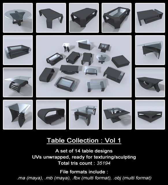 Table Collection : Vol 1