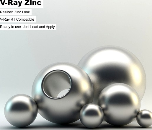 V-Ray Zinc Material