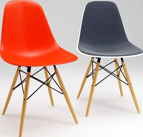 Photoreal Eames Chair - DSW + vray materials