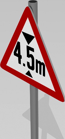 Maximum height sign