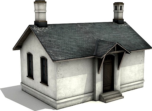 White Brick Building