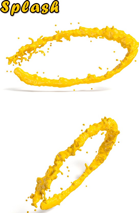 Highly detailed paint splash #2