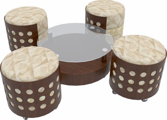 Coffee Table With Chairs-2