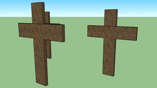 3-Wooden Crosses