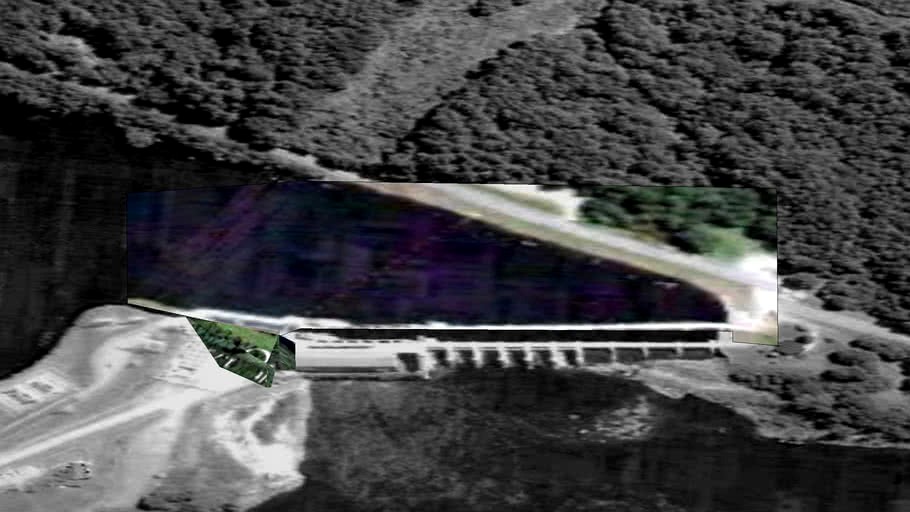 Terrain for the Wilder Dam 3d model