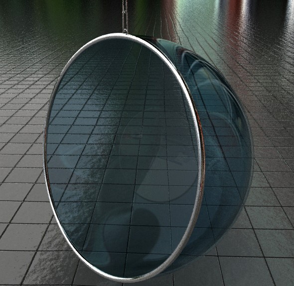 Glass Floating Chair