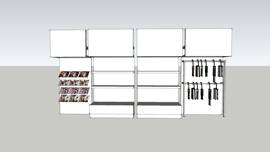 Stepped Shelving- Merchandise Display