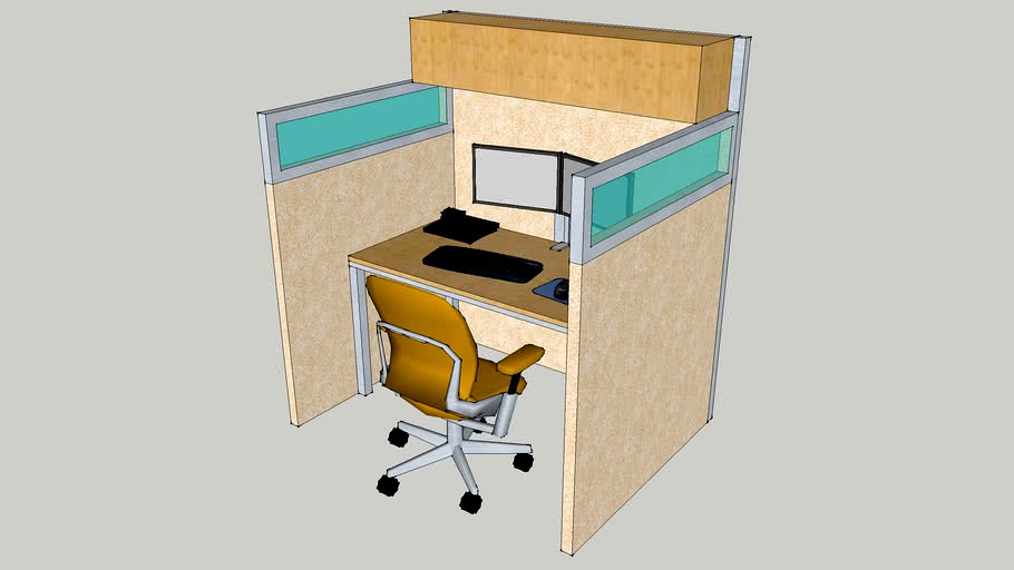 Custom Sales Desk 3d model