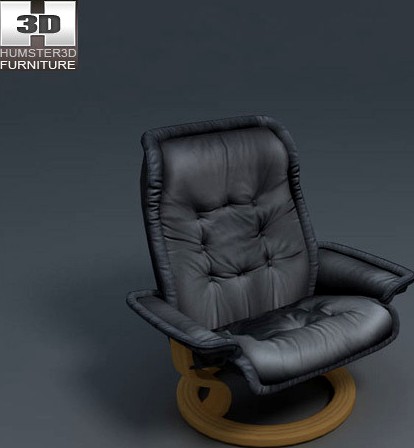 Royal Chair - Ekornes Stressless - 3D Model.
