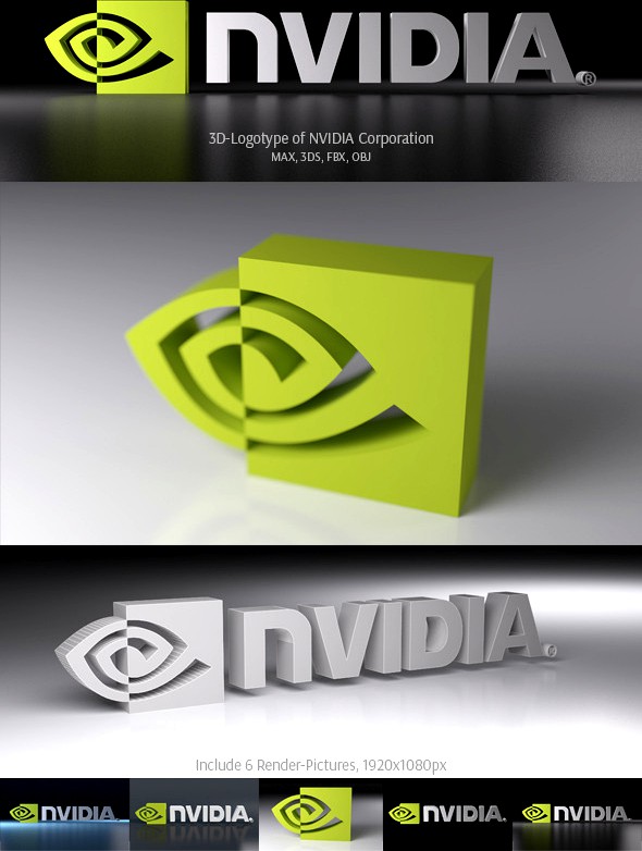 NVIDIA Corporation 3D Logotype