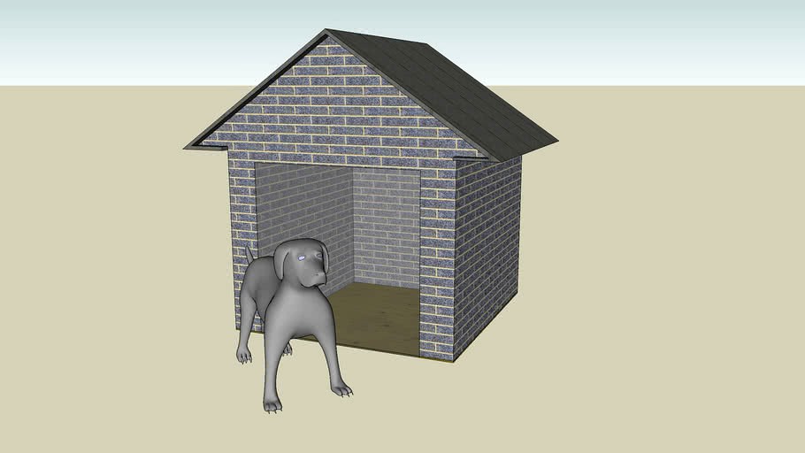 Dog House With Dog