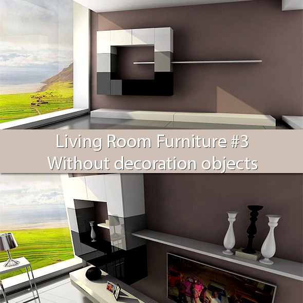 Living Room Furniture #3 (Without deco objects)