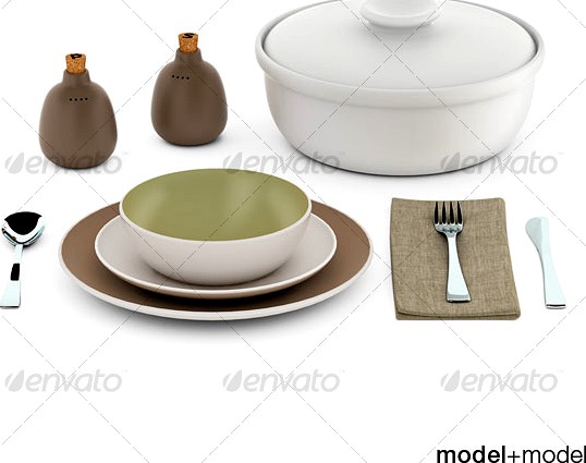 Heath ceramics dinnerware and flatware