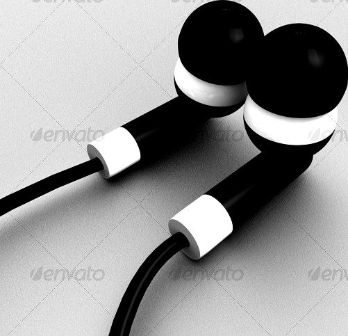 Beautiful ear plug headphone