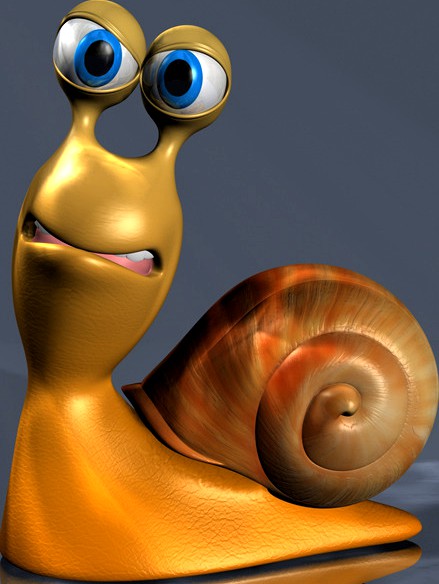 Cartoon Snail Rigged